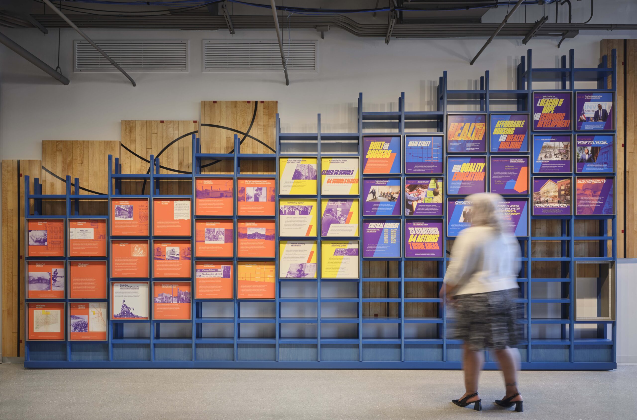 interior art installation